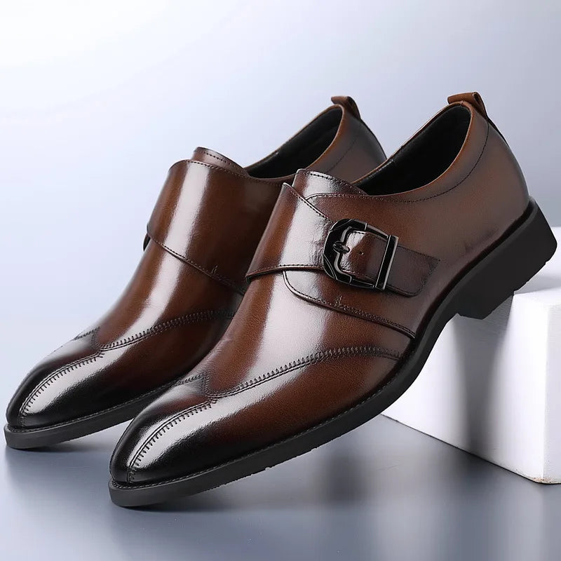 Leather Dress Shoes – Men's Formal Shoes | Savoni - Brown / 13.5 - Fashion