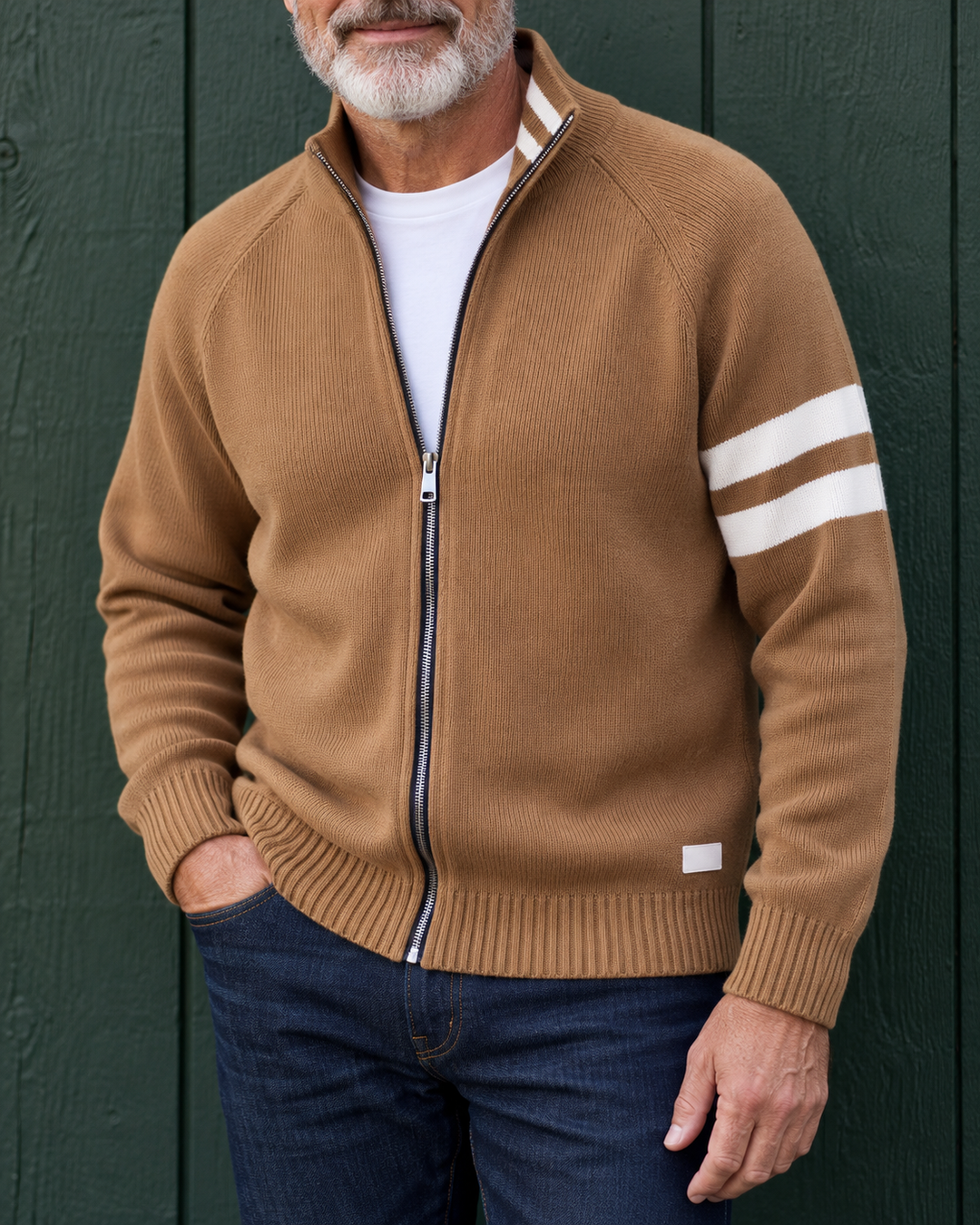 Bellori Wool Zip-Up Sweater