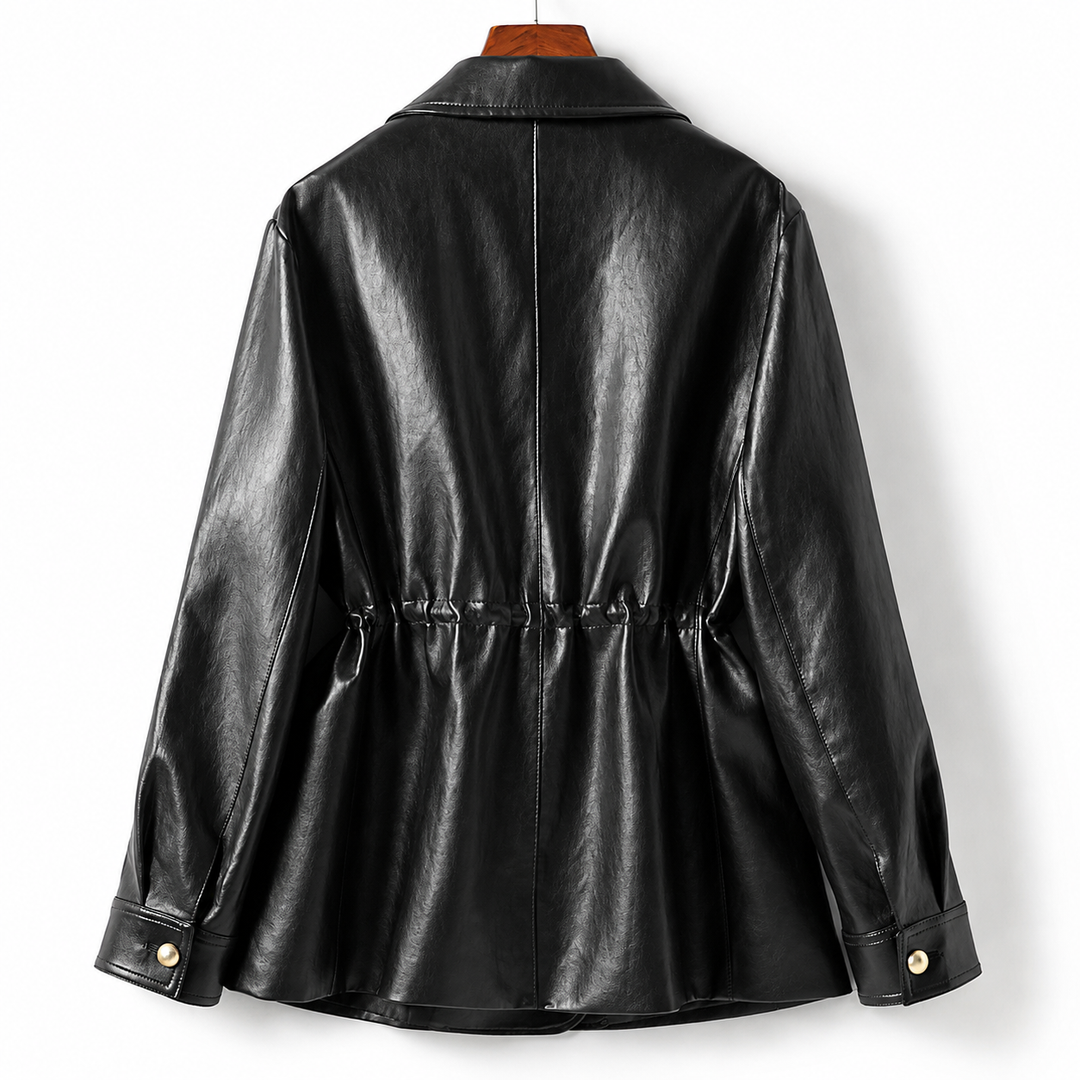 Lucia Sheepskin Leather Safari Jacket