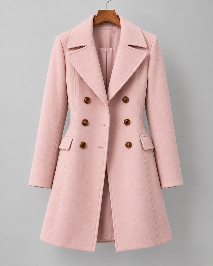 Francesca Wool Button-Up Coat