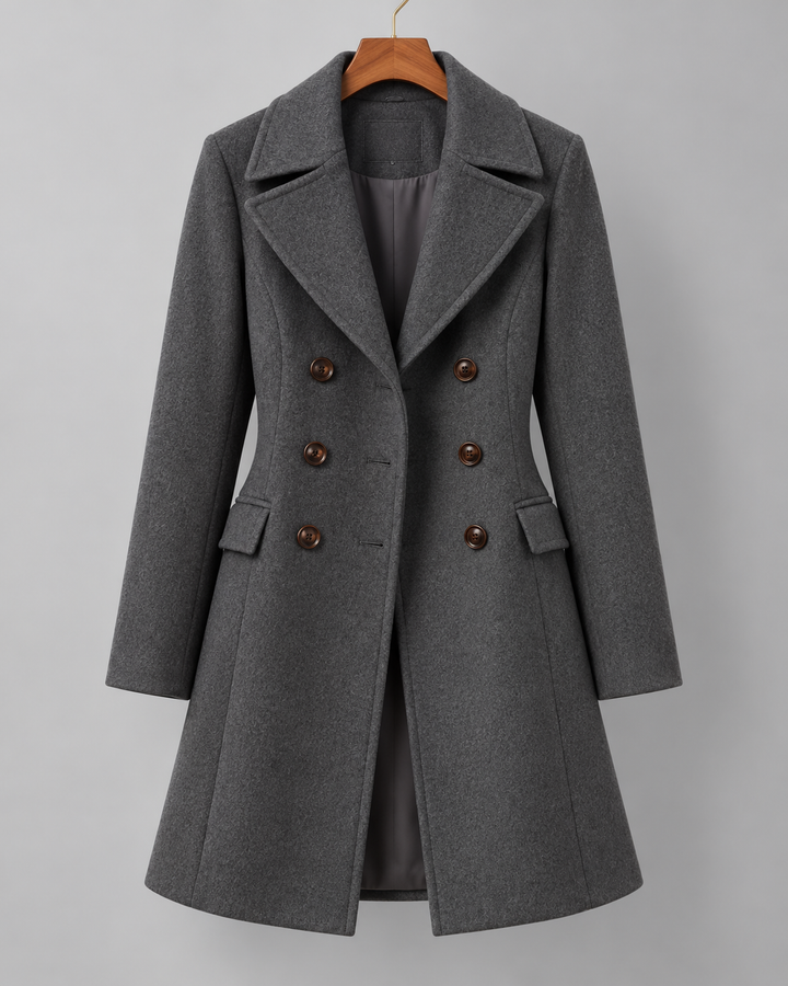 Francesca Wool Button-Up Coat