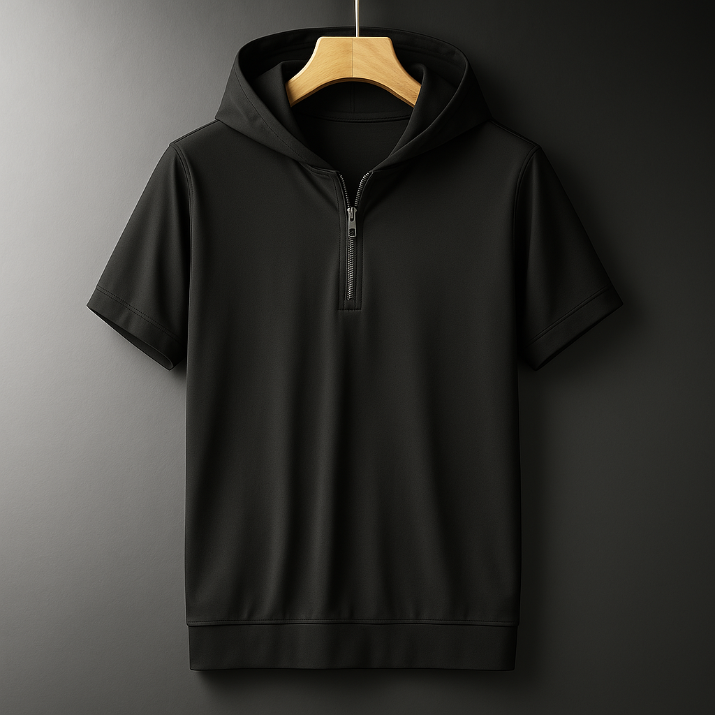 Half-Zip Hooded Shirt – Relaxed Fit for Men | Arden