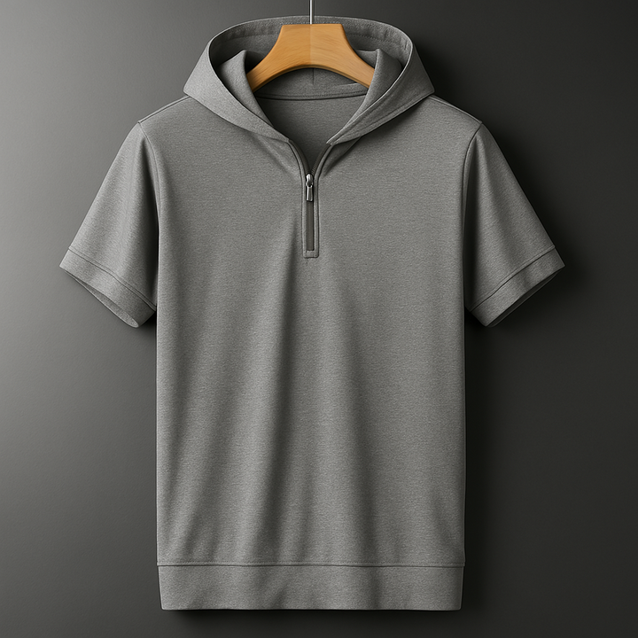 Half-Zip Hooded Shirt – Relaxed Fit for Men | Arden