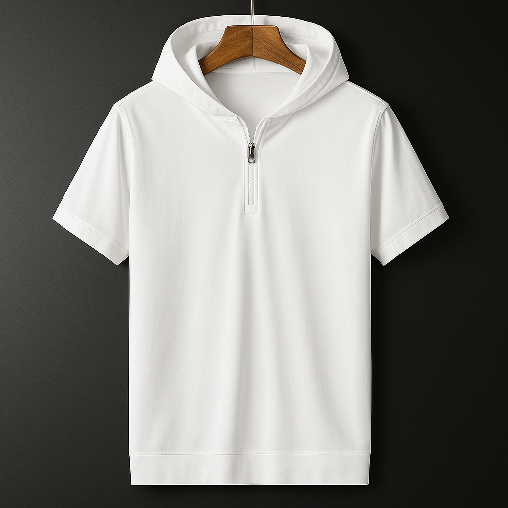 Half-Zip Hooded Shirt – Relaxed Fit for Men | Arden