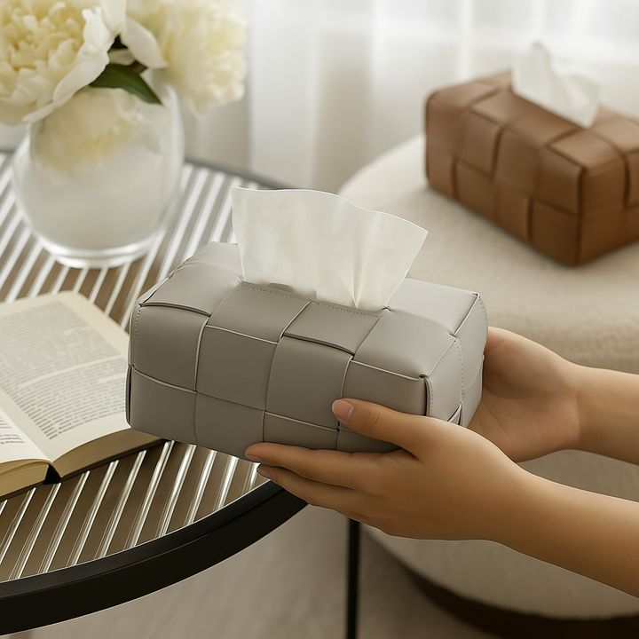 Woven Tissue Box Cover – Decorative Handcrafted Holder | Monette