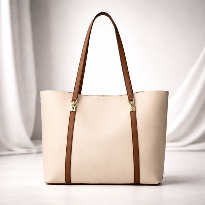 Women's Leather Handbag with Gold Hardware | Savona