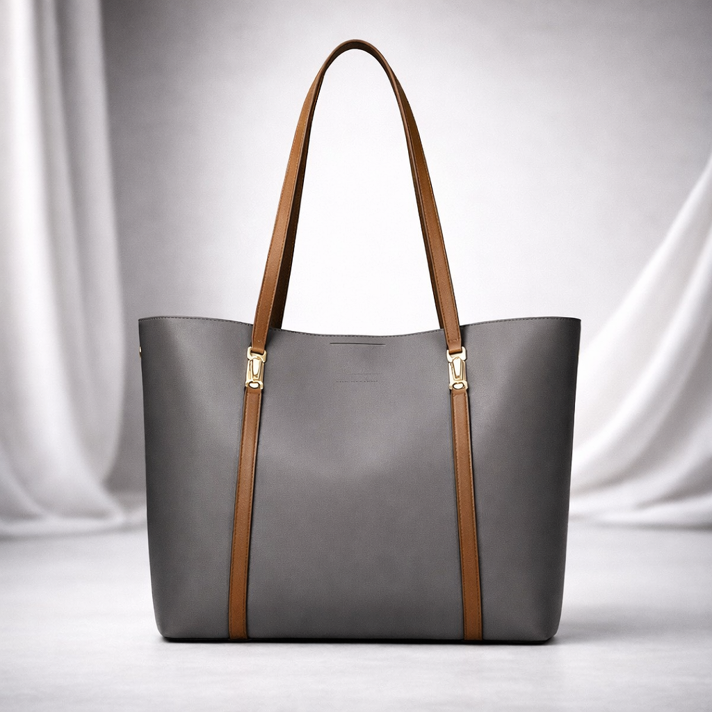 Women's Leather Handbag with Gold Hardware | Savona