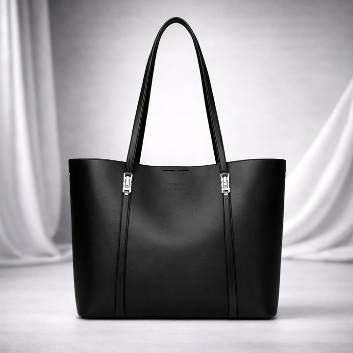 Women's Leather Handbag with Gold Hardware | Savona