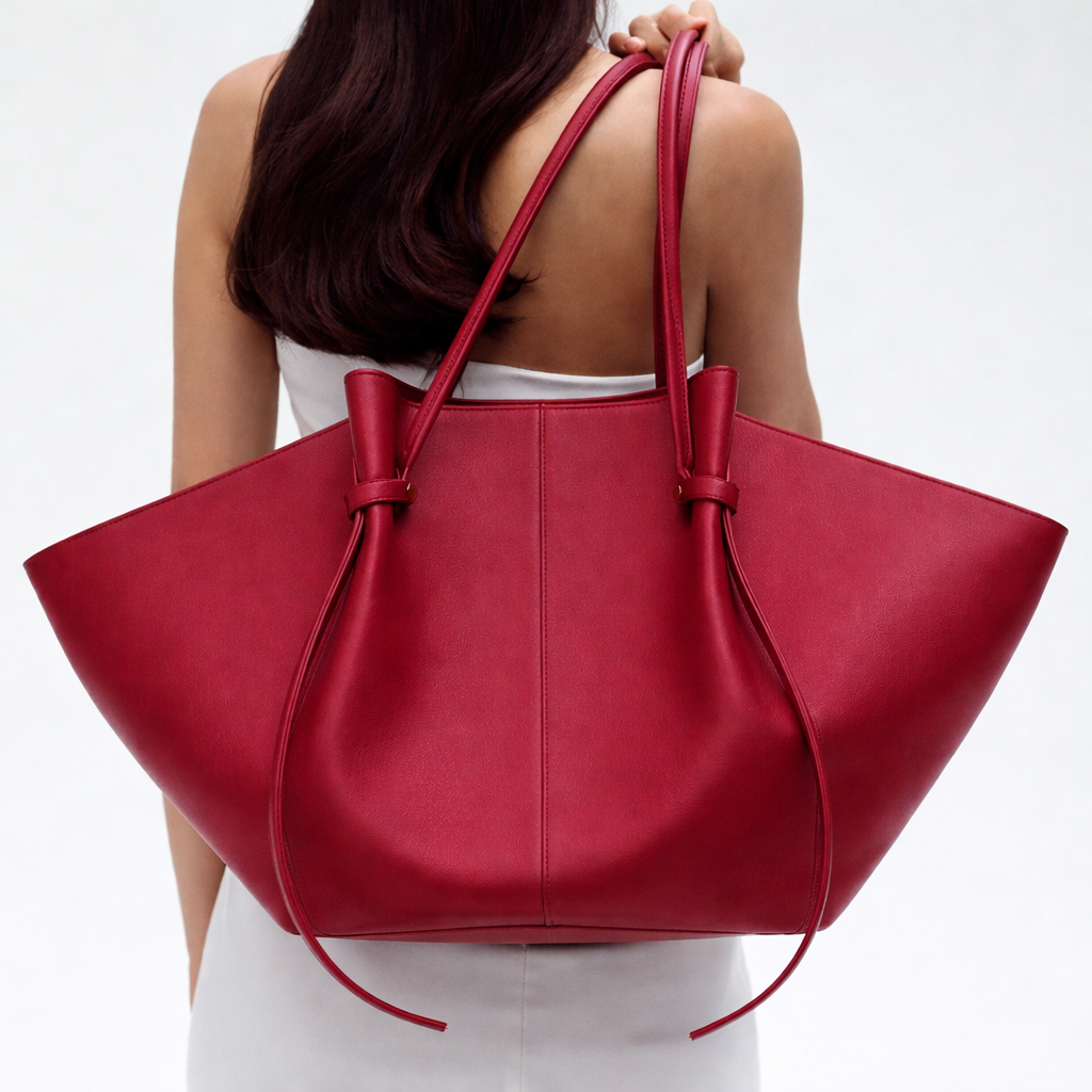Women's Italian Leather Tote Bag with Metal Accents | Savona