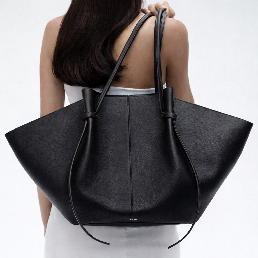 Women's Italian Leather Tote Bag with Metal Accents | Savona