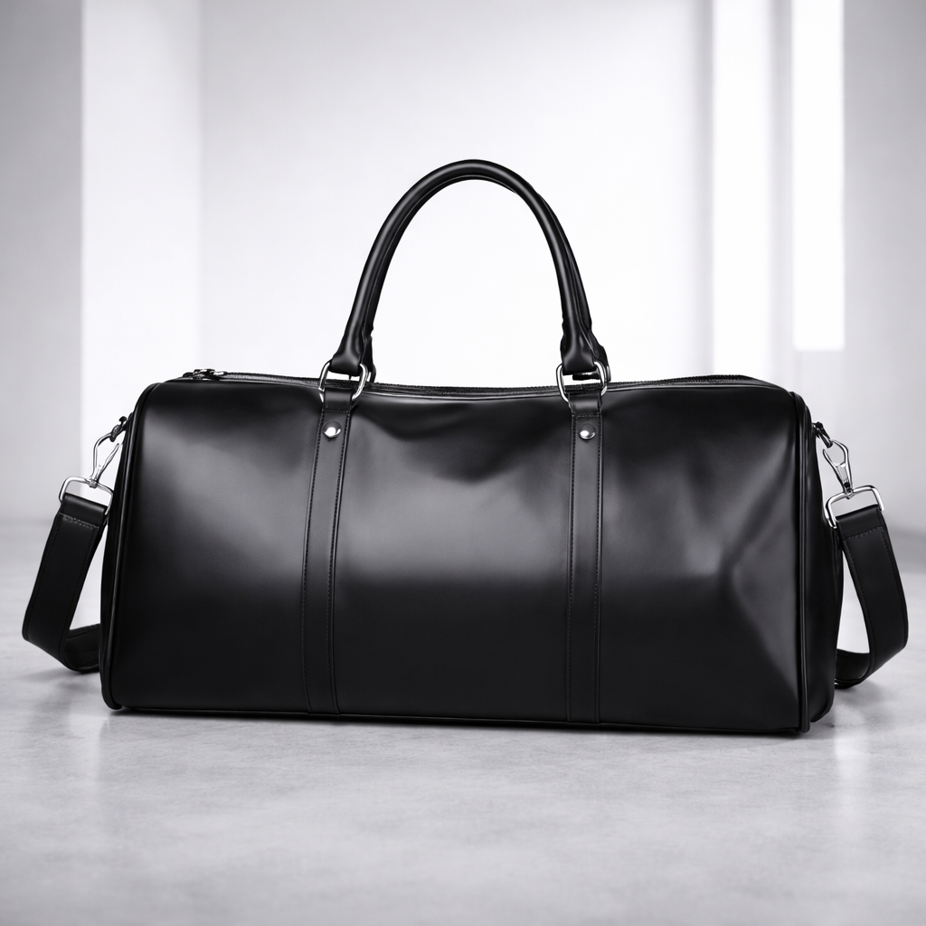 Men's Full-Grain Leather Duffle Bag | Savoni