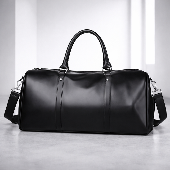 Men's Full-Grain Leather Duffle Bag | Savoni