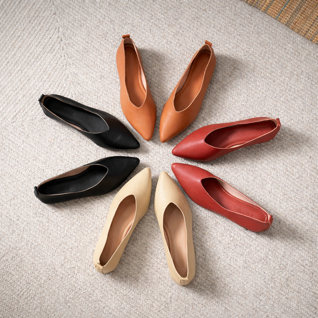 Savona Women's Italian Leather Block Heel Pumps