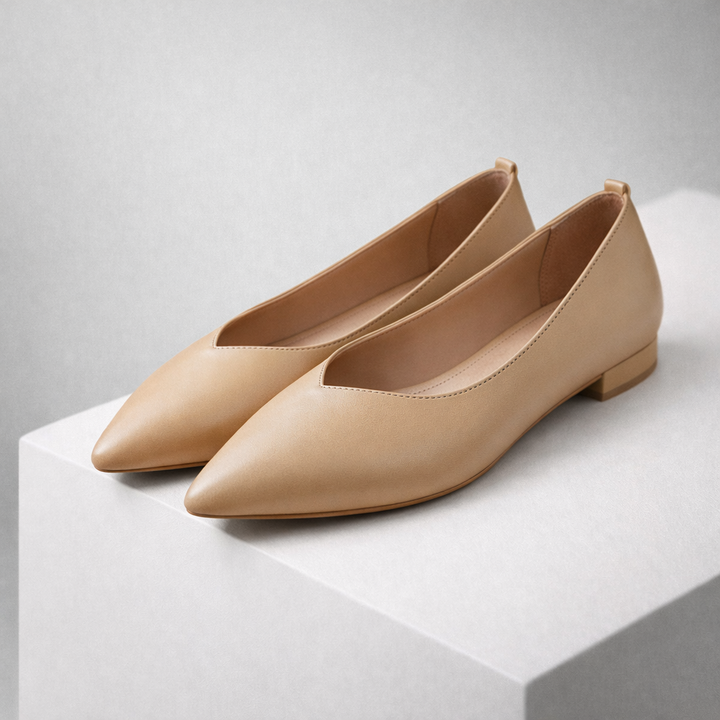 Savona Women's Italian Leather Block Heel Pumps