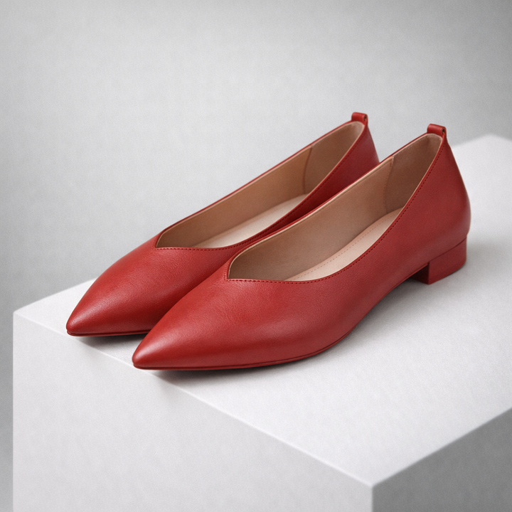Savona Women's Italian Leather Block Heel Pumps