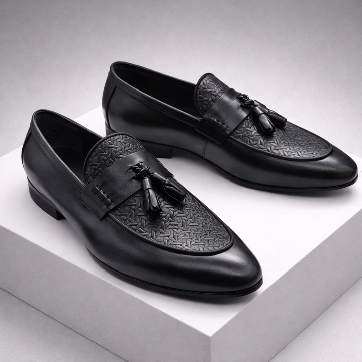 Santino Men's Genuine Leather Tassel Shoes