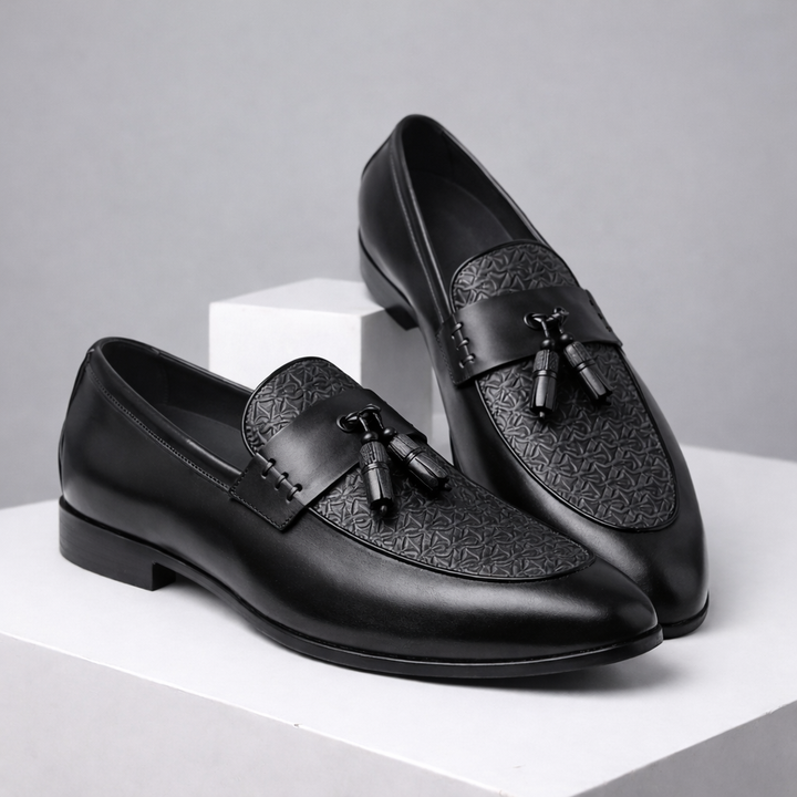 Santino Men's Genuine Leather Tassel Shoes