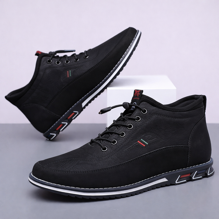 Savonti Men's Leather Mid-Top Sneakers