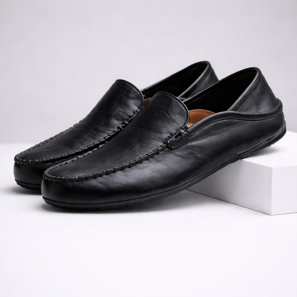 Savoni Men's Leather Slip-On Loafers