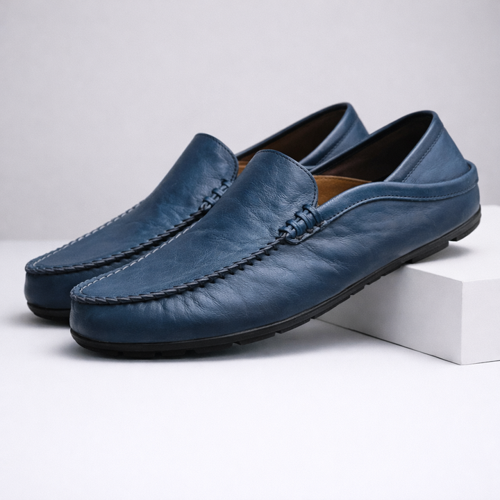 Savoni Men's Leather Slip-On Loafers
