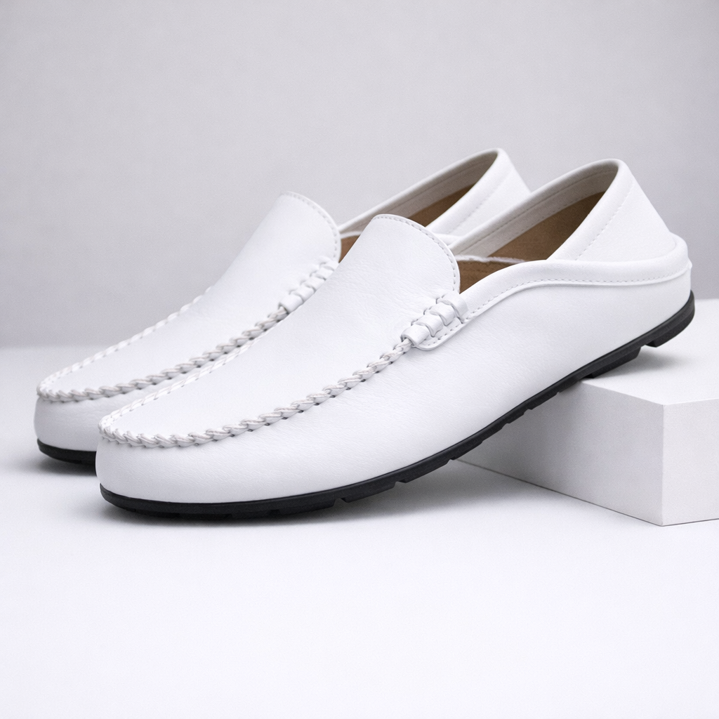 Savoni Men's Leather Slip-On Loafers