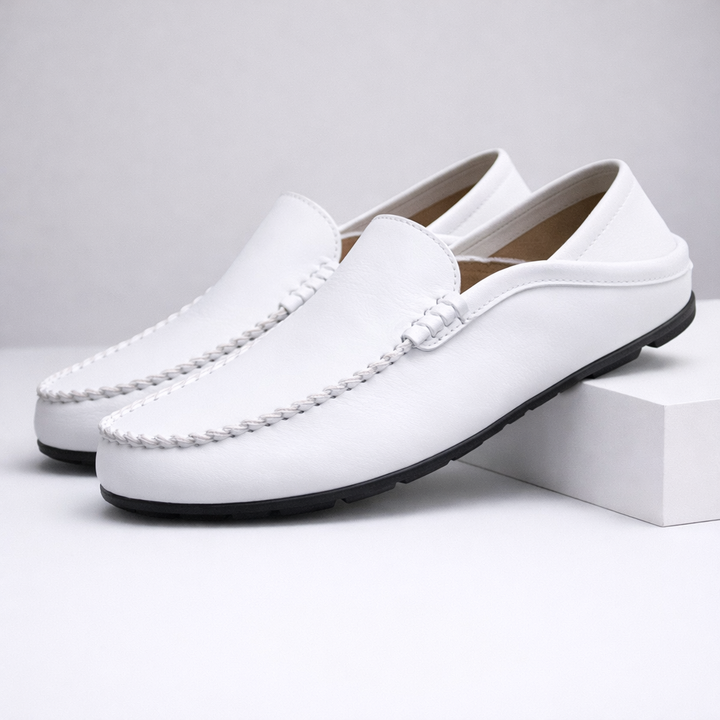 Savoni Men's Leather Slip-On Loafers
