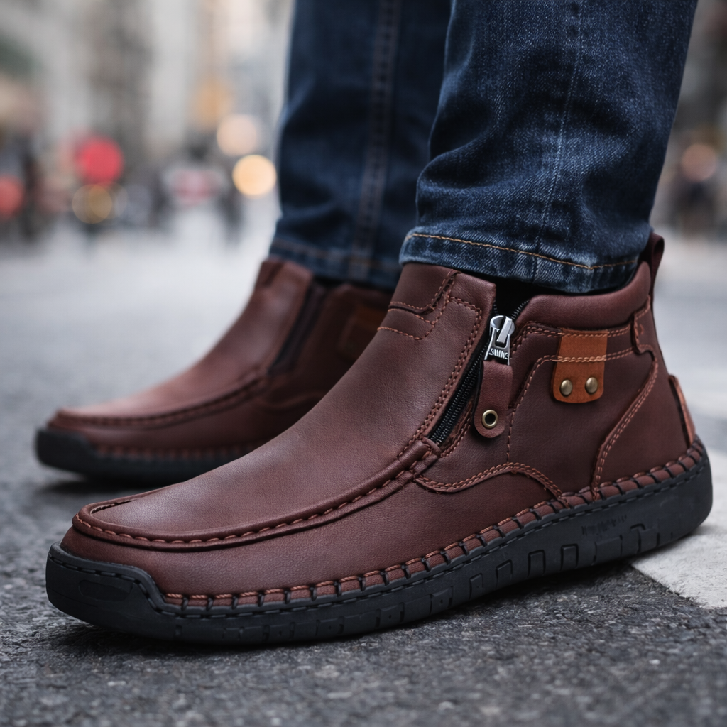 Savonti Leather Ankle Boots