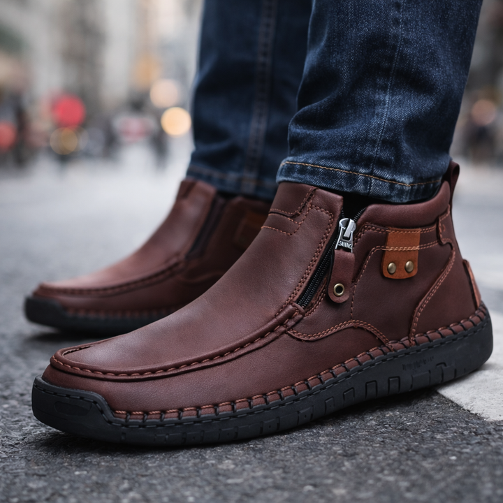Savonti Leather Ankle Boots