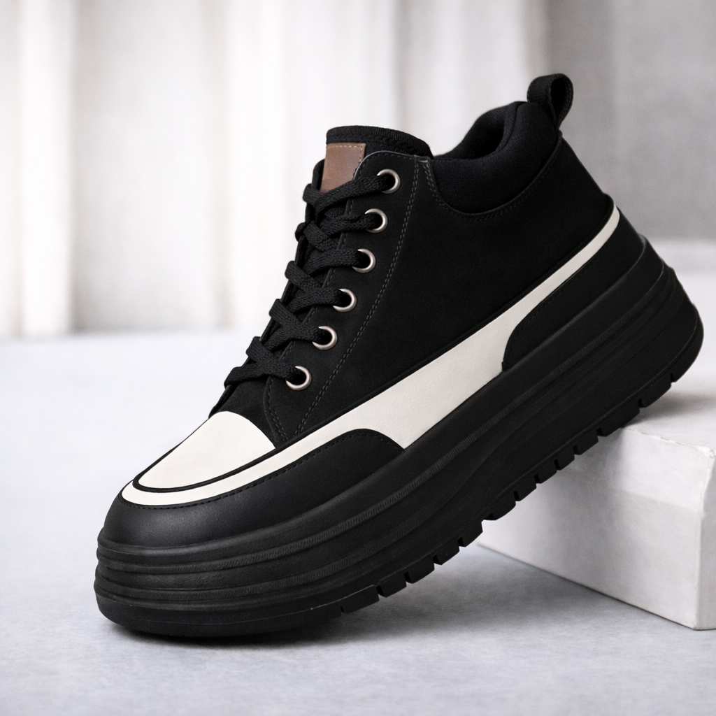 Women's Leather Orthopedic Platform Sneakers | Avona