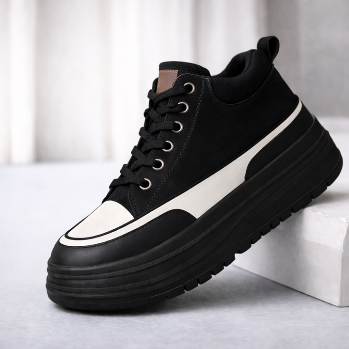 Women's Leather Orthopedic Platform Sneakers | Avona