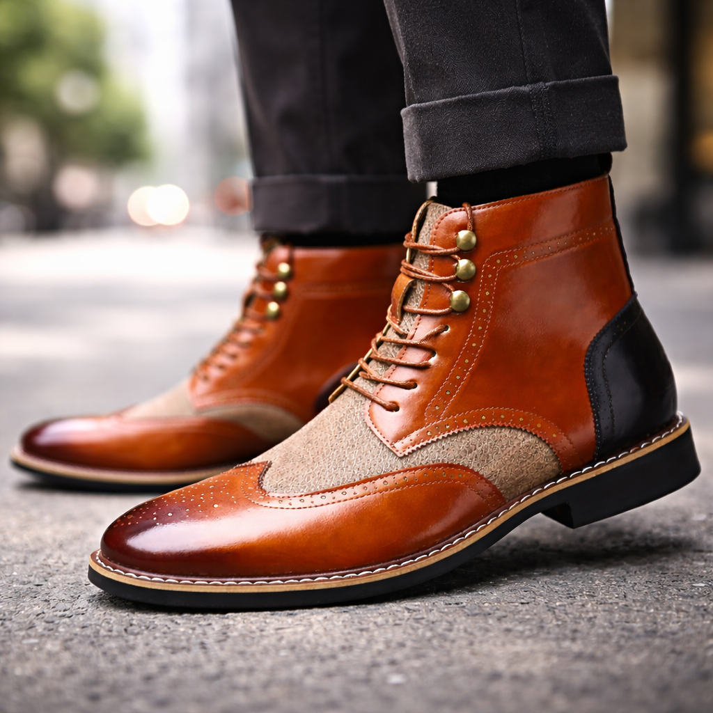 Santino Leather Ankle Boots
