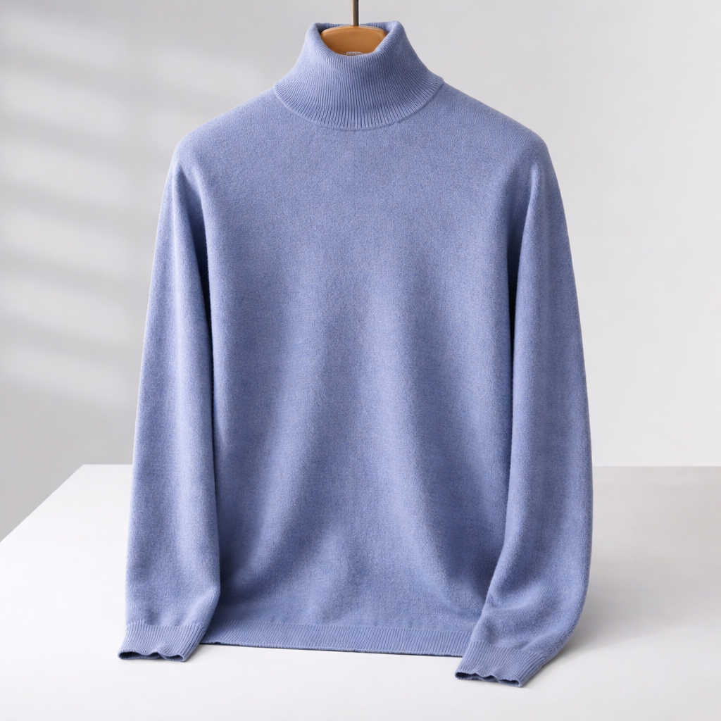Men's Merino Wool Turtleneck Sweater | Savonti