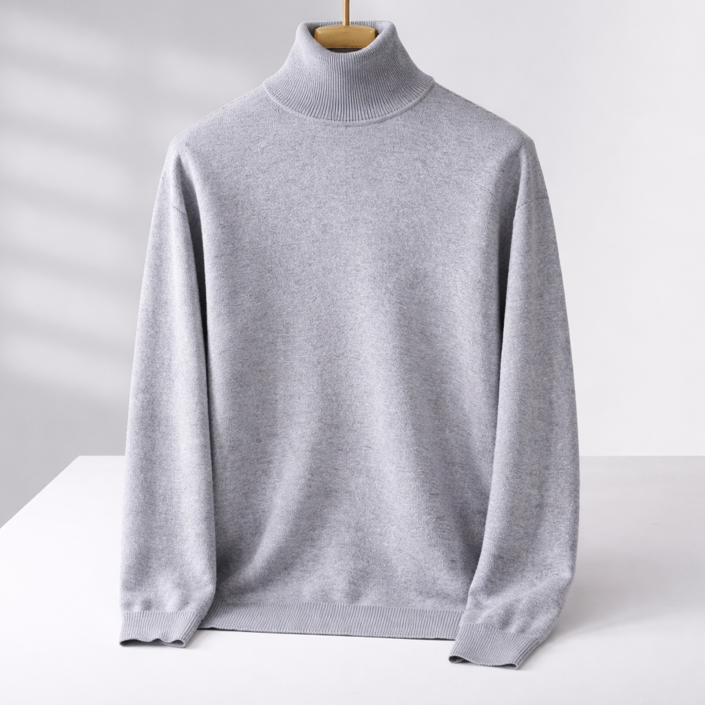 Men's Merino Wool Turtleneck Sweater | Savonti