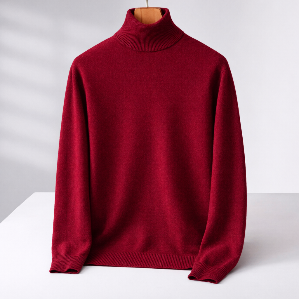 Men's Merino Wool Turtleneck Sweater | Savonti