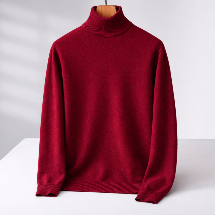 Men's Merino Wool Turtleneck Sweater | Savonti