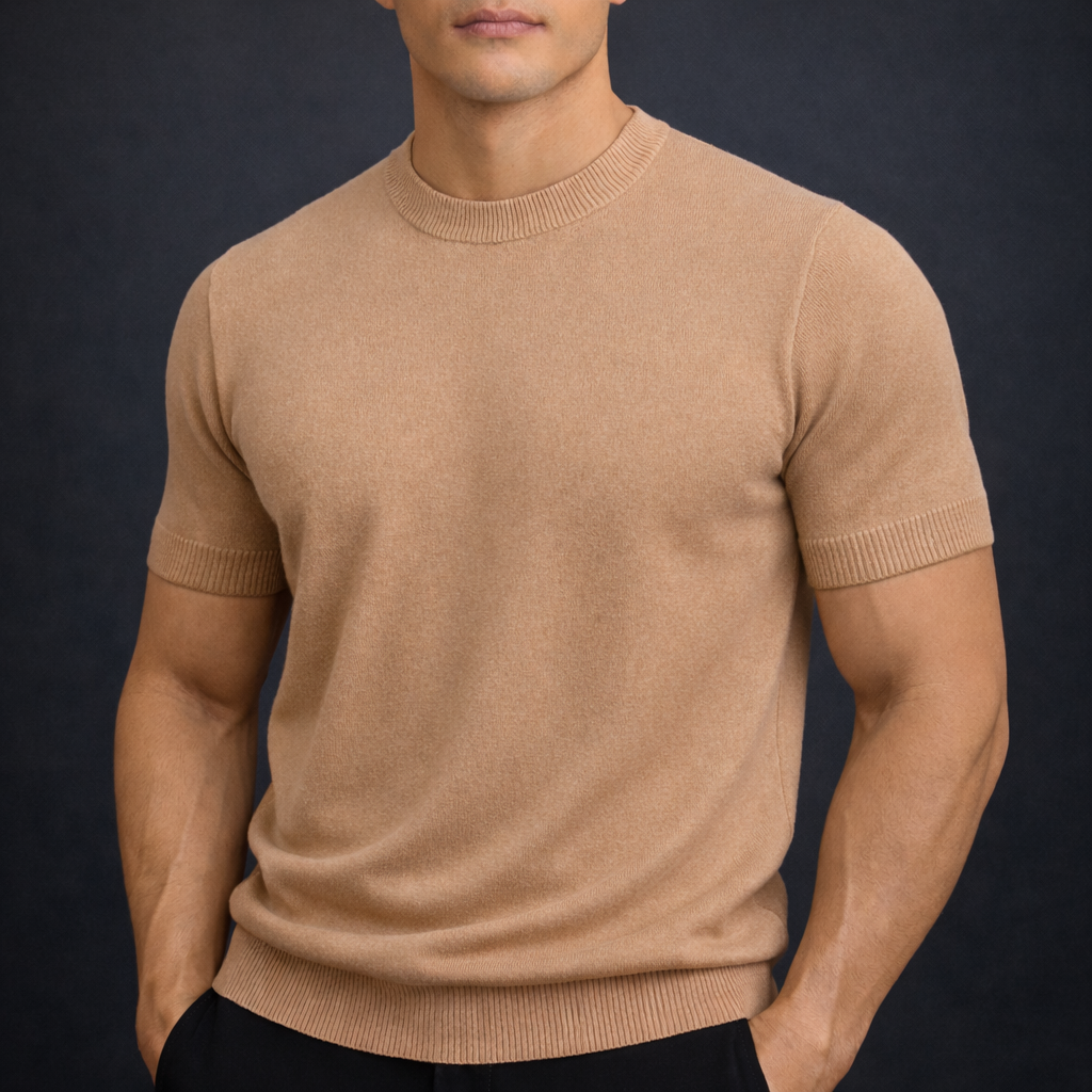 Men's Cashmere Merino Wool T-Shirt | Savino