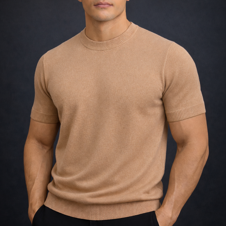 Men's Cashmere Merino Wool T-Shirt | Savino