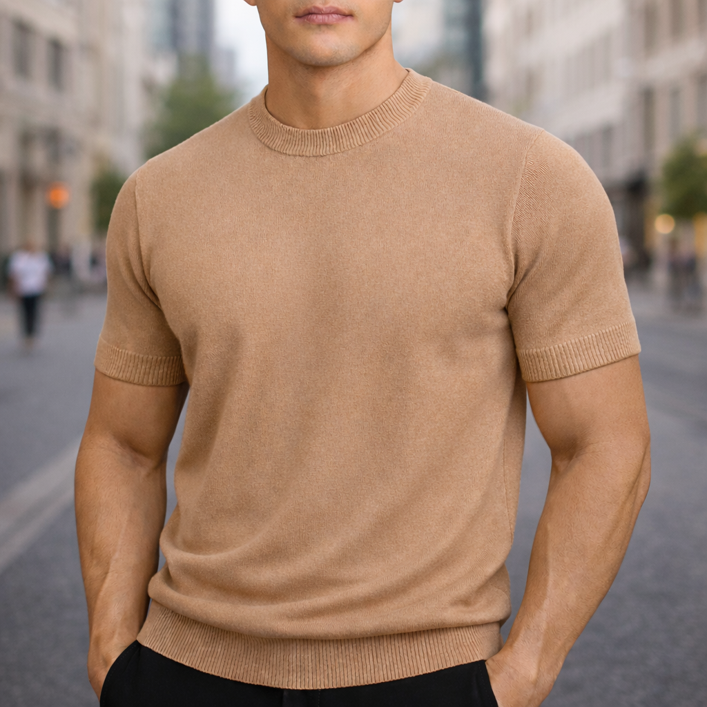 Men's Cashmere Merino Wool T-Shirt | Savino