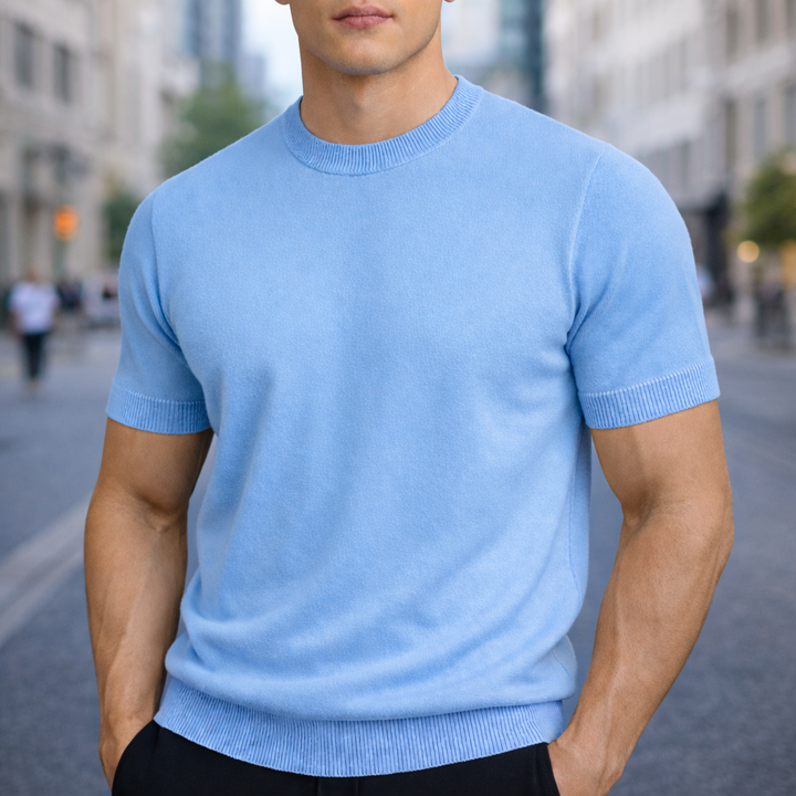 Men's Cashmere Merino Wool T-Shirt | Savino