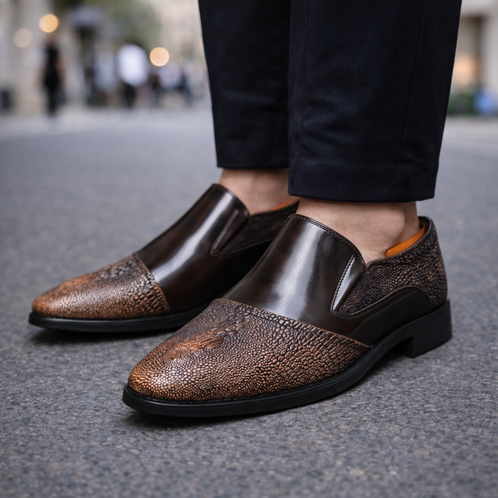 Men's Leather Slip-On Sneakers | Savino