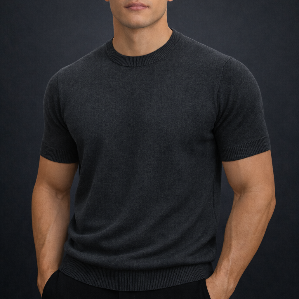 Men's Cashmere Merino Wool T-Shirt | Savino