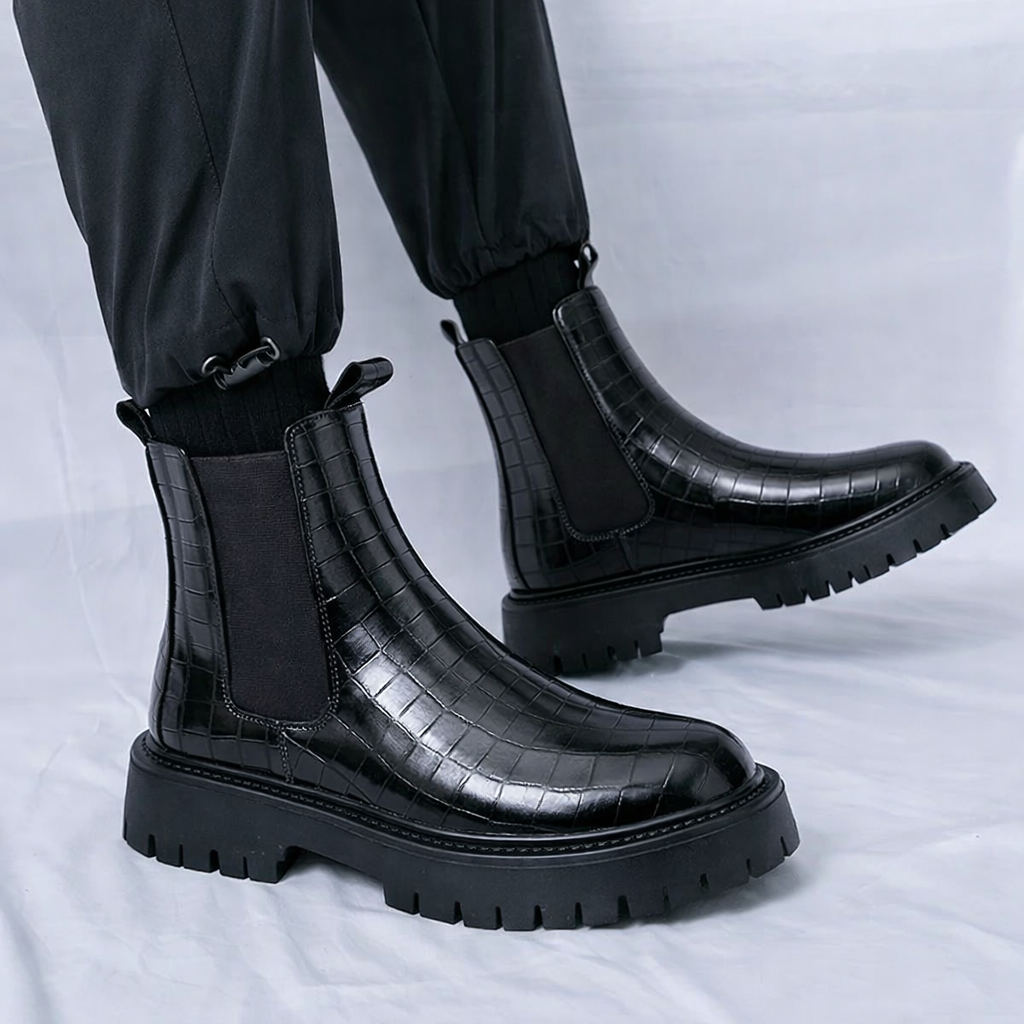 Savino Leather Chelsea Boots
