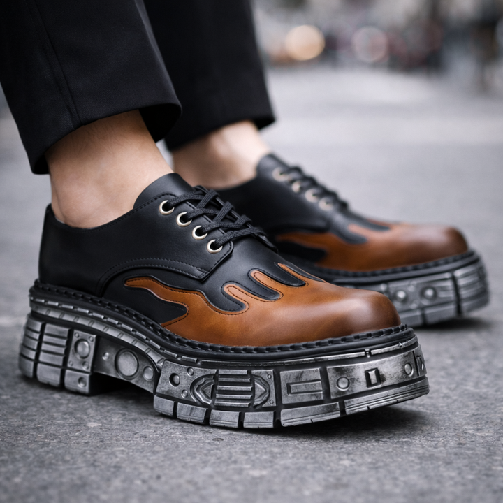 Men's Leather Platform Boots | Santino