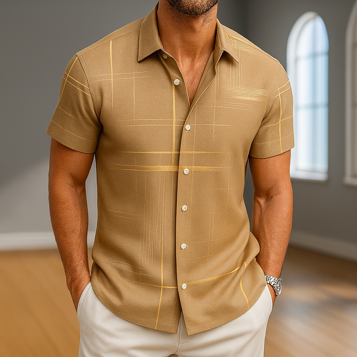 Arden Silk Button-Up Shirt