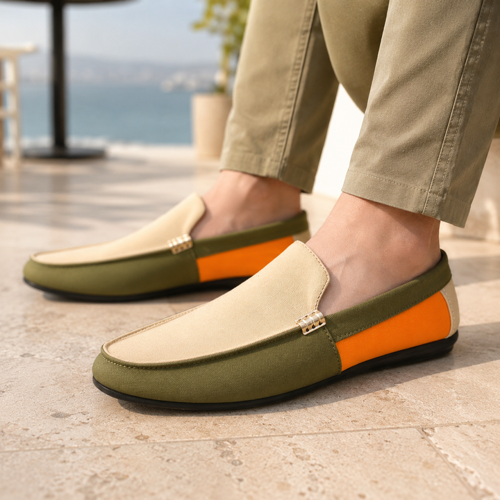Montari Colorblock Driving Loafers