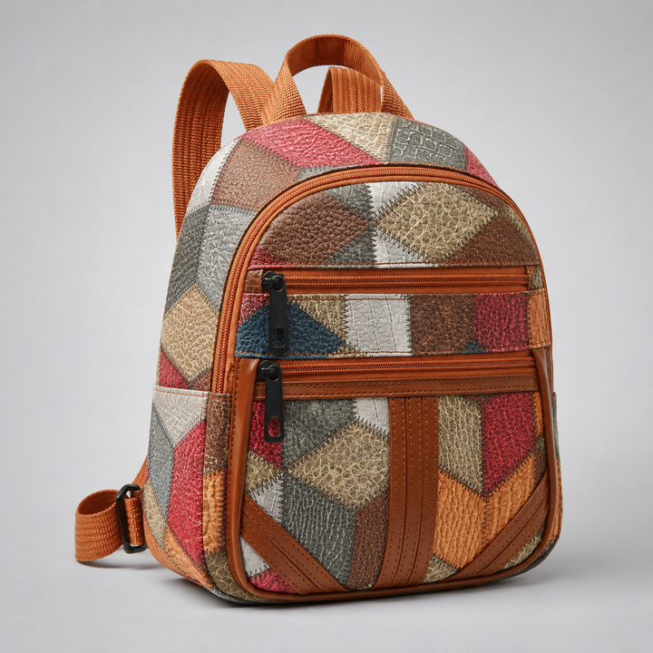 Avelia Multicolor Leather Mini Backpack