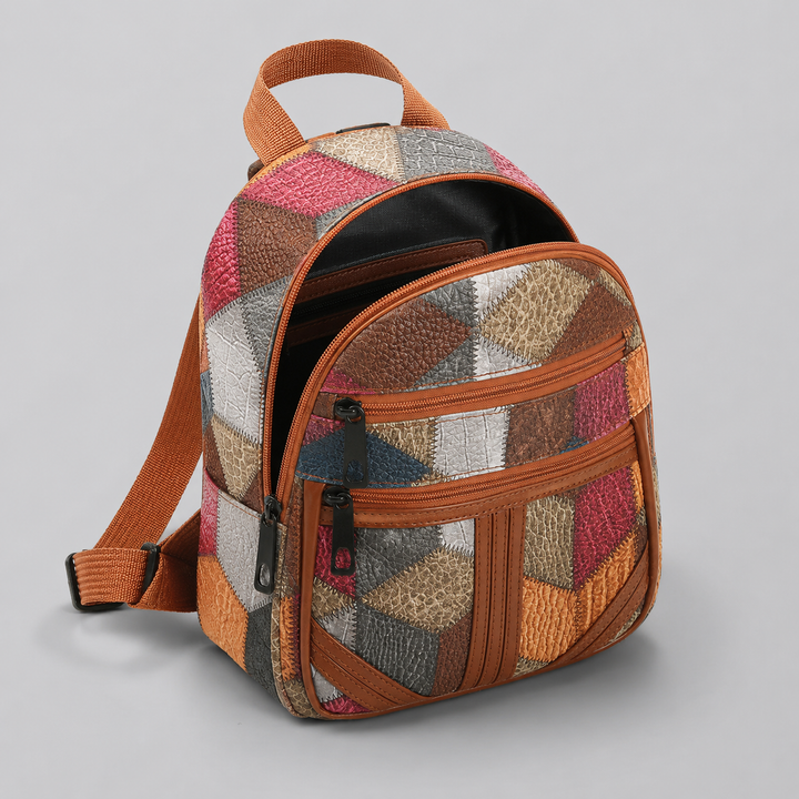 Avelia Multicolor Leather Mini Backpack