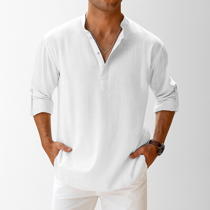 Linen Popover Shirt – Men's Casual Summer Shirt | Arden