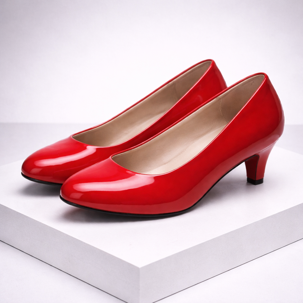 Avona Women's Glossy Leather Pumps
