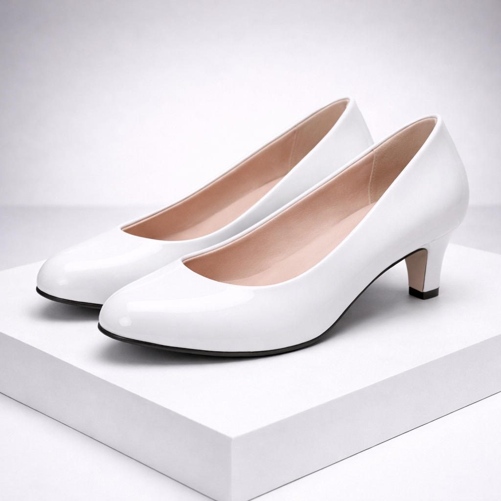 Avona Women's Glossy Leather Pumps